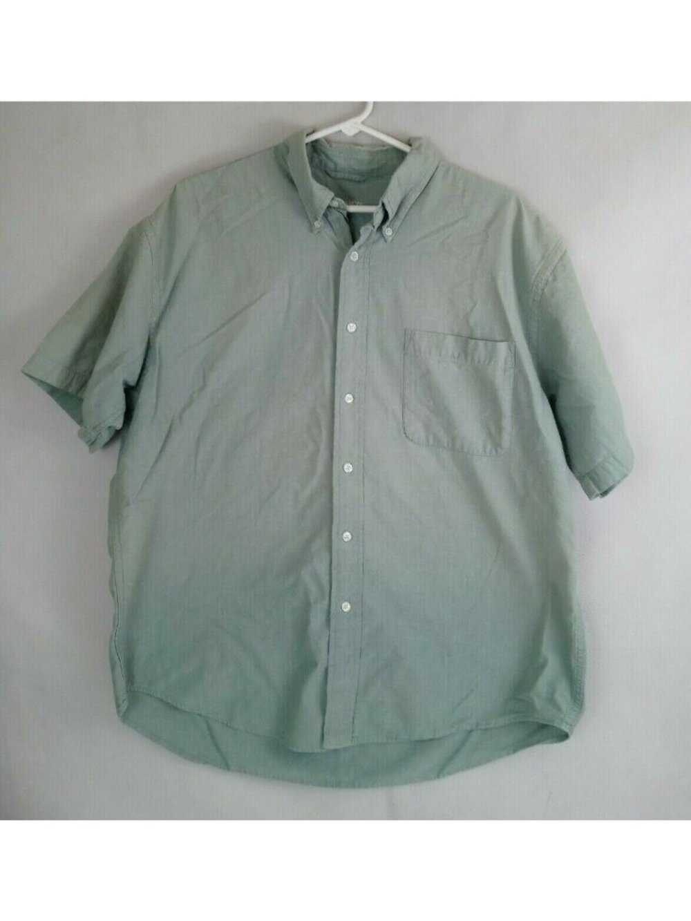 St. John's Bay Men's Green 2 Tone Fading Blend Casual Shirt Size XL